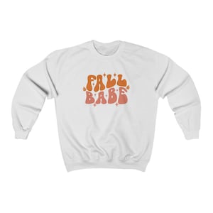 Fall Babe retro Unisex Heavy Blend Crewneck Sweatshirt