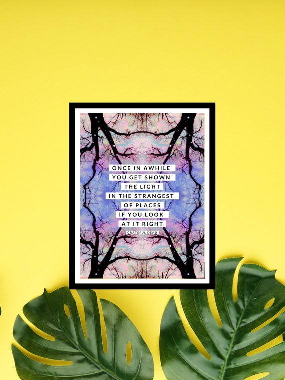 Light In The Strangest Of Places Lyrics Art Print Scarlet Etsy Light In The Strangest Of Places Lyrics Art Print Scarlet Etsy