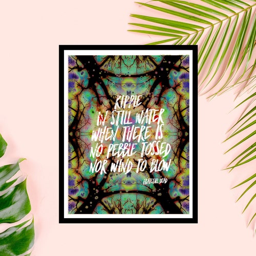 Grateful Dead Song Lyric Art Print - Etsy