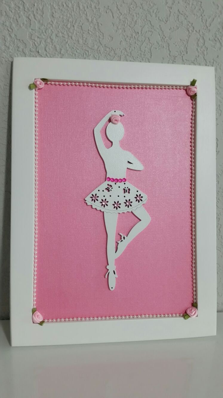 Ballerina Wall Art, Ballerina Decoration, Ballerina Wooden Cutouts