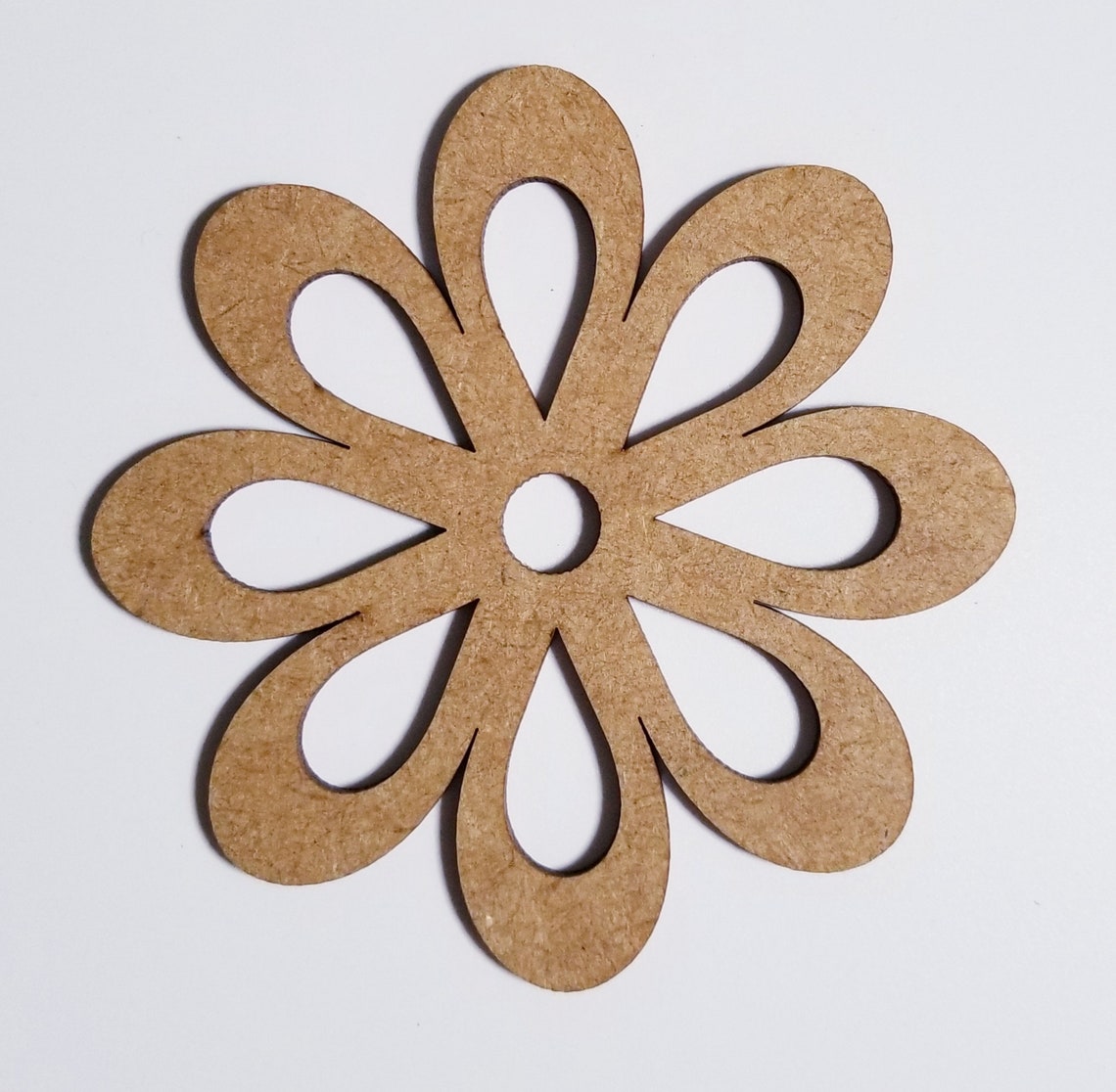 Flower Wood Cutouts Flower Decorationbutterfly Flowers Etsy