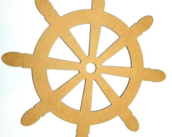 Recortes de roda de navio, decoração de roda de navio, recortes de madeira de roda de navio, formas de madeira, decoração náutica, roda de navio, sem acabamento, decoração de madeira com tema de praia, corte a laser