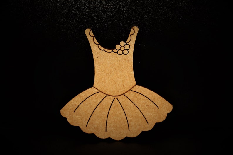 Laser Cut Ballerina Dress Wall Art Ballerina Decor Ballerina Dress Decor Unfinished Ballerina Wooden Cutouts Dance Decor Ballet Decor