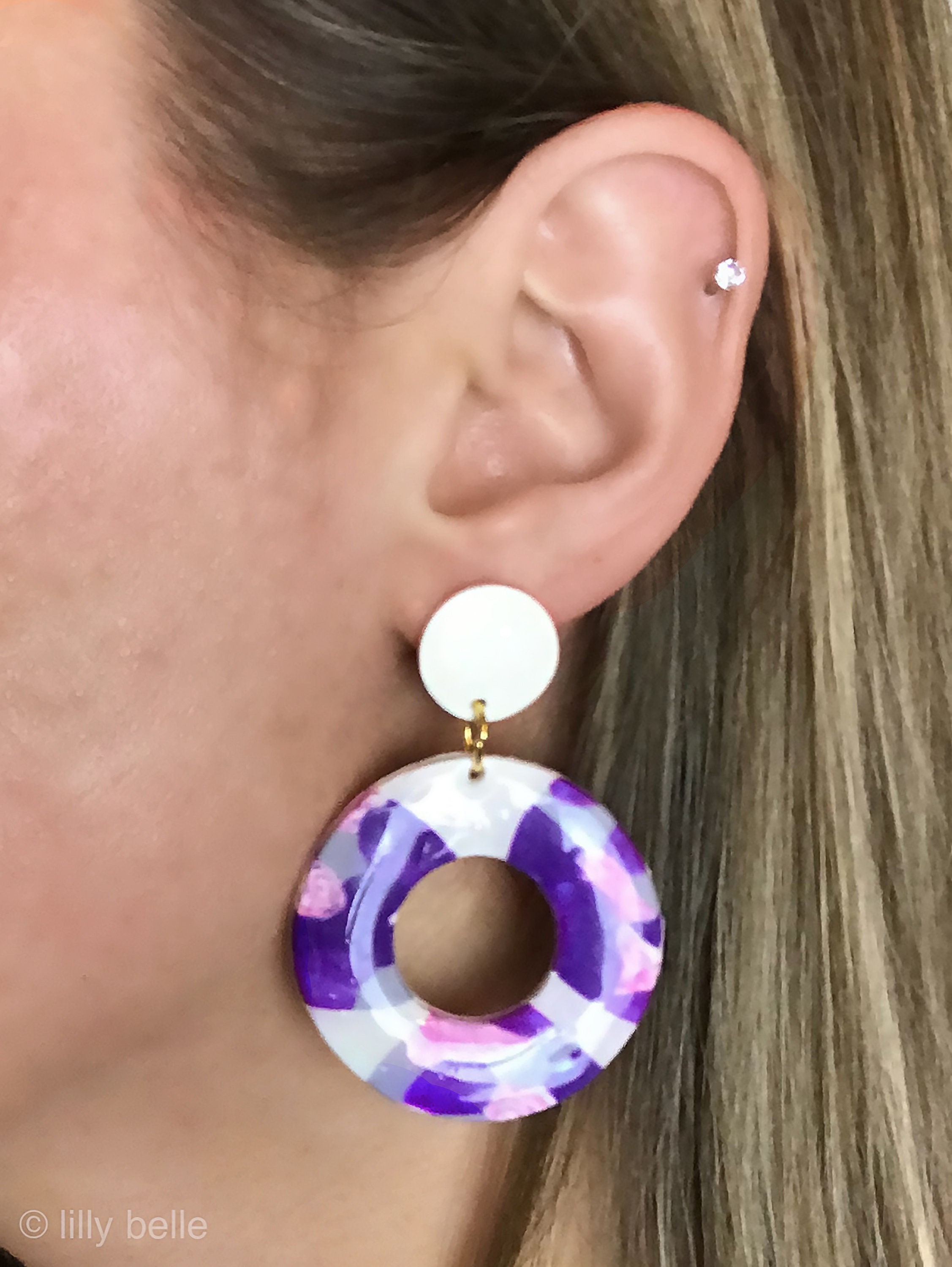 Clay earrings Polymer clay earrings handmade clay earrings Etsy