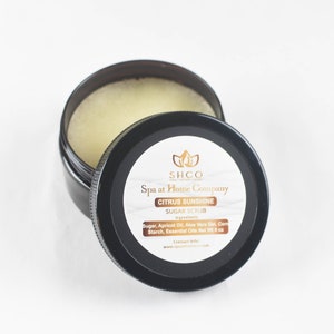 Sugar Scrub Lemon Sorbet | Exfoliating | Body Scrub | Sugar Body Scrub | Handmade | Homemade | Natural | Organic | Skin Care
