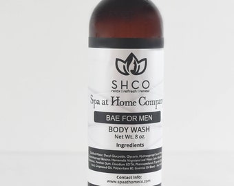 Body Wash | Alpha for Men | Natural | Handmade | Shower Gel | Body Cleanser | Organic | Vegan | Gentle | Sensitive Skin | Moisturizing