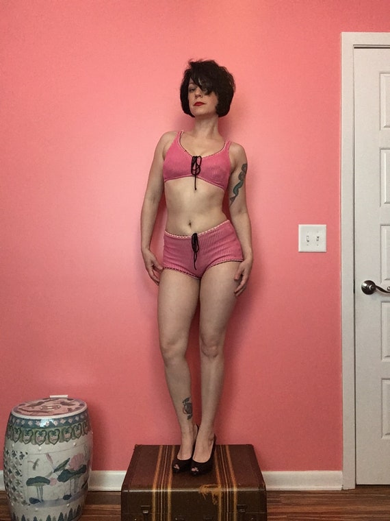 60s Pink Bikini