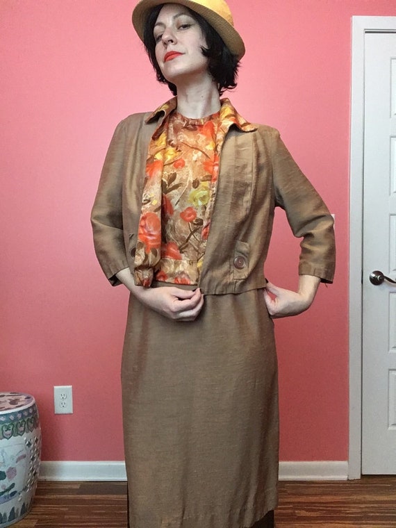 50s Silk Suit