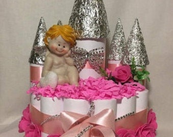 Castle Diaper Cake Etsy