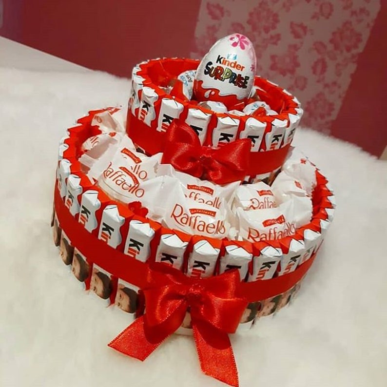 Kinder Cake Cadeau Danniversaire Cadeau Pour Enfants Et Etsy