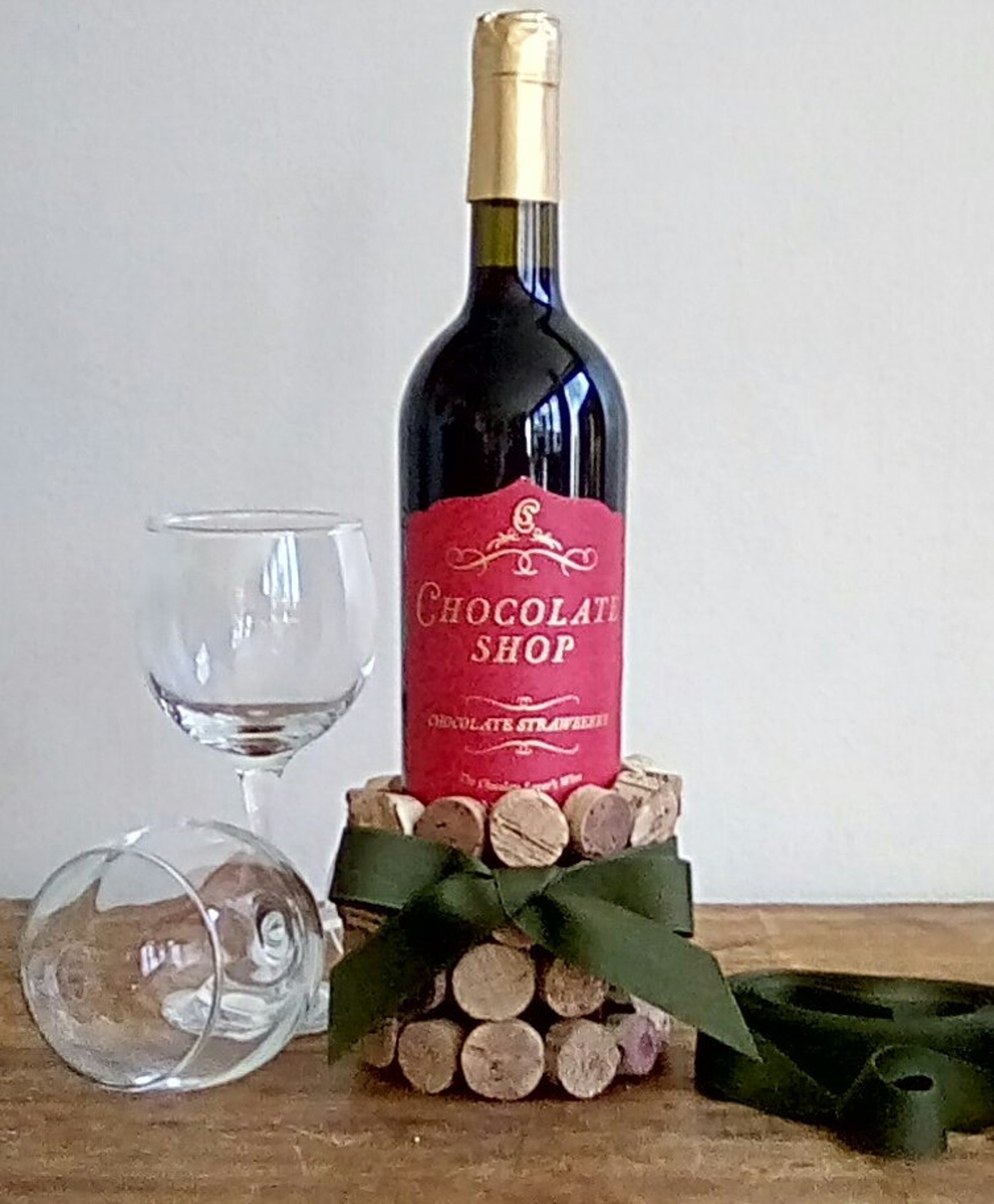 Cork Wine Bottle Holder Etsy