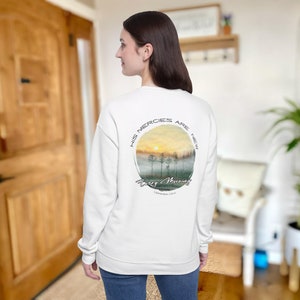 Seine Barmherzigkeit ist jeden Morgen neu. Glaubens-Sweatshirt, christliche Kleidung, christliches Sweatshirt, Vers, christliche Kleidung, christliche Geschenke