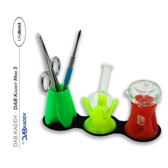 Mini Puck V SILICONED Carb Cap Stand /& Wand Holder S D by GLASS Kaddy @ KADDY.net