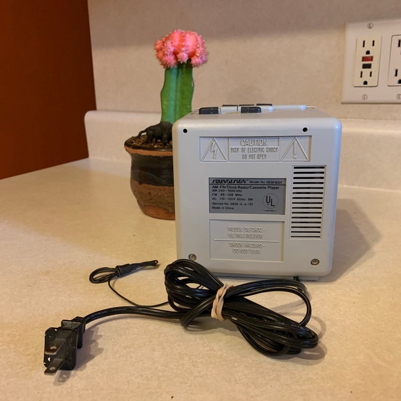 Soundesign Retro Digital Alarm Electronic Clock Radio Cassette Etsy