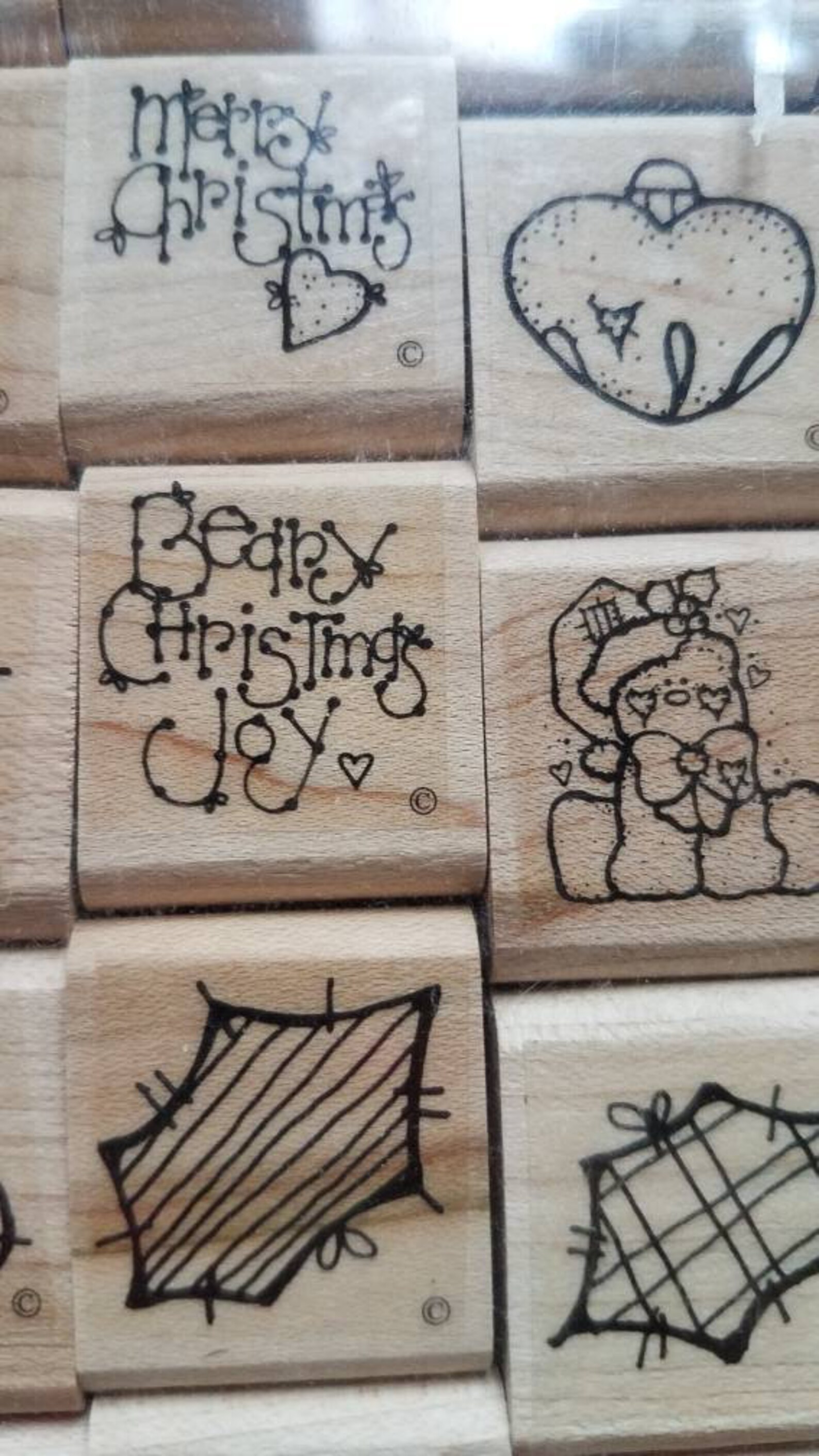 Vintage Christmas Holiday Rubber Stamps Close to my Heart Etsy