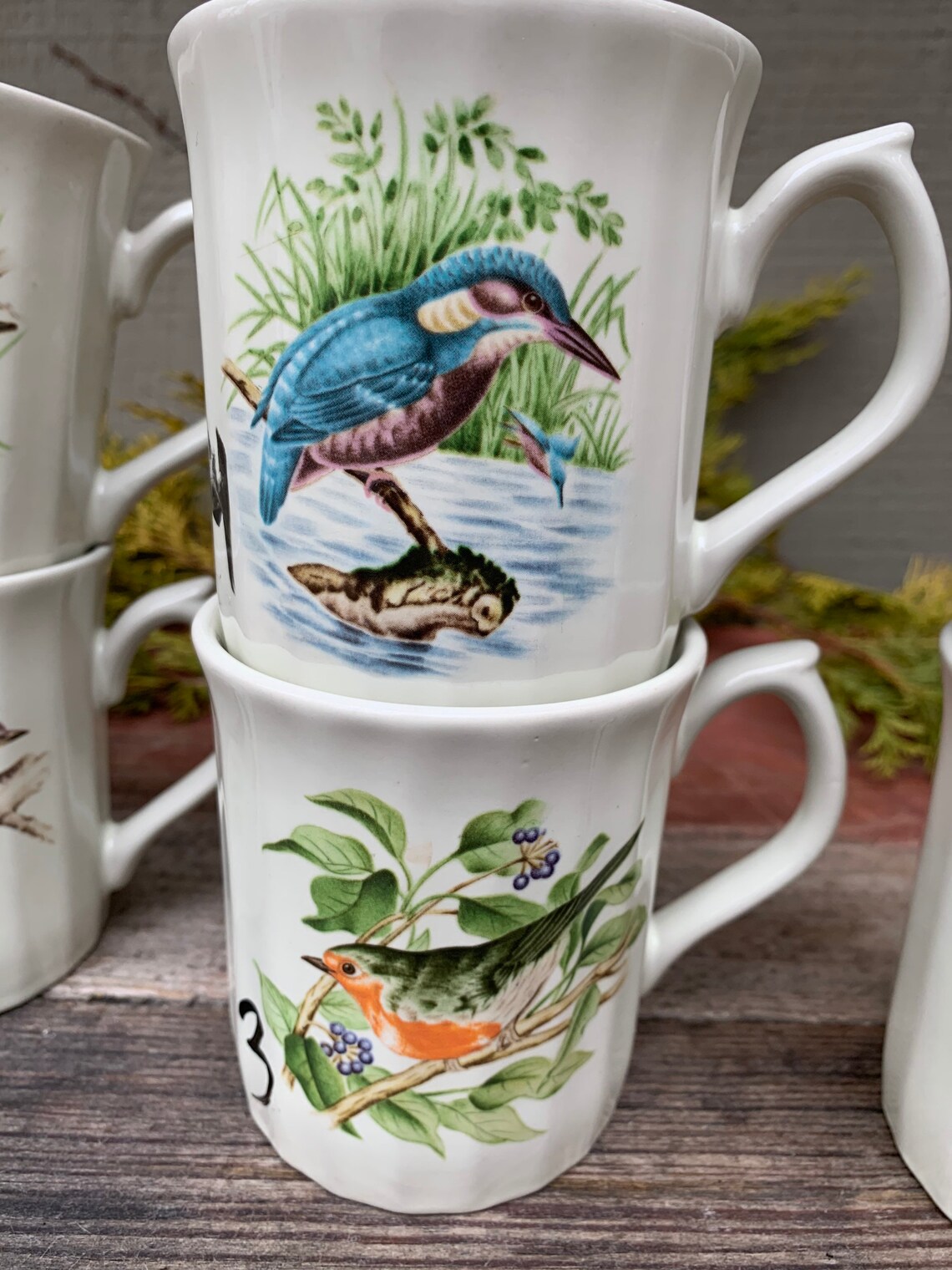 Vintage Bird Mug Mugs Japan MCM Ribbed Coffee Cup Mid Century Etsy