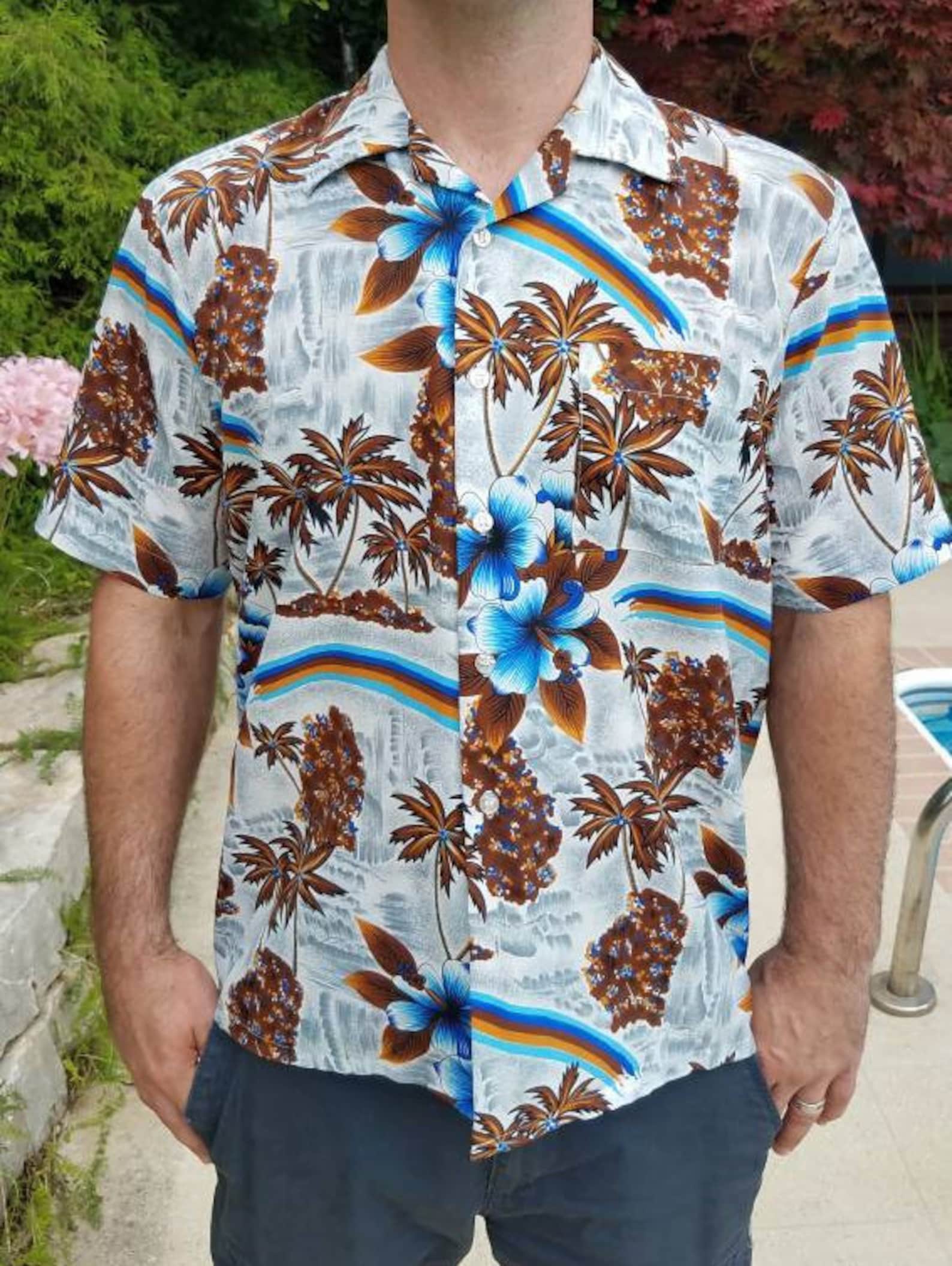 blue versace shirt mens