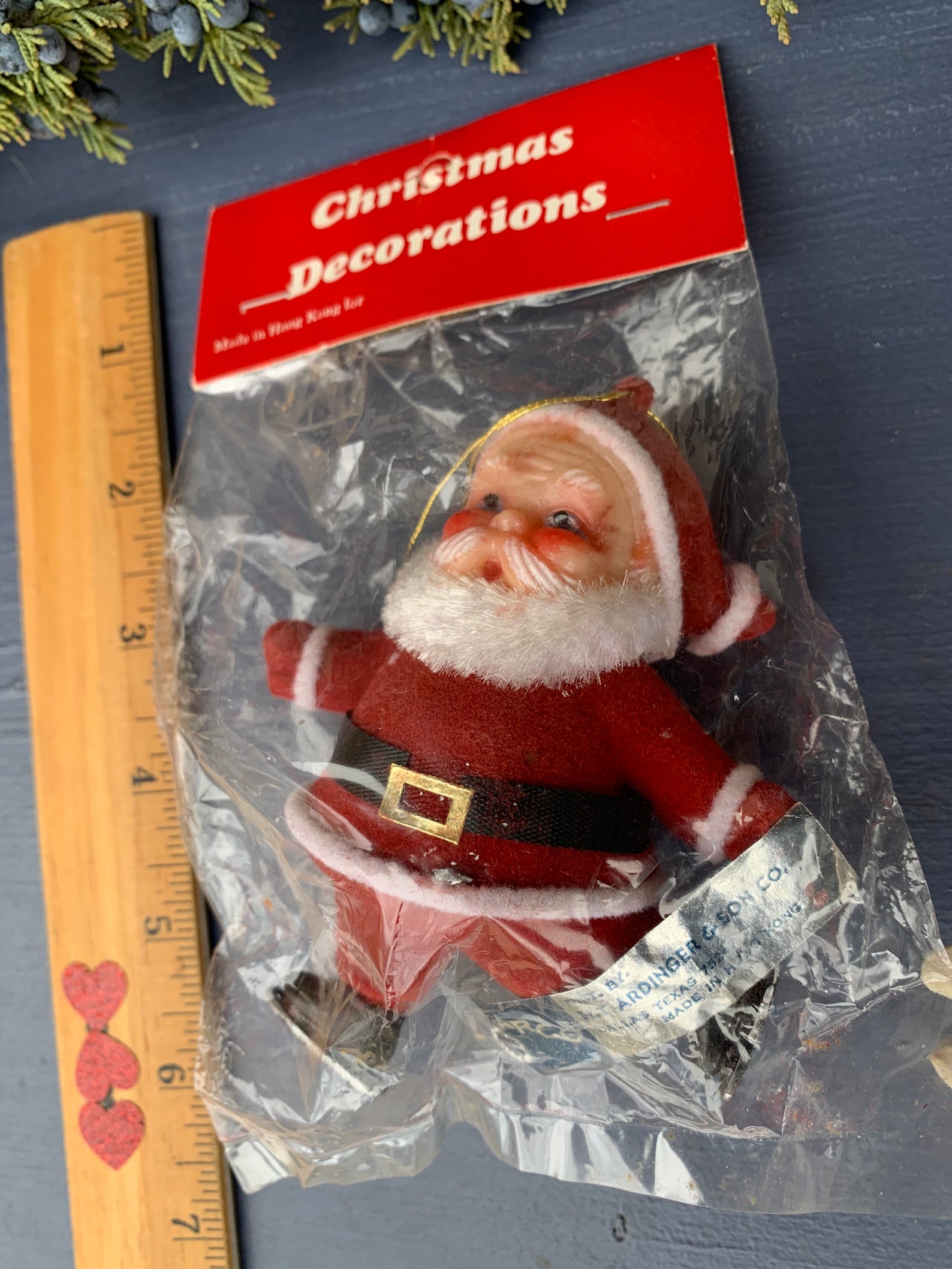 Vintage Flocked Blow Mold Christmas Tree Ornaments Hong Kong Etsy