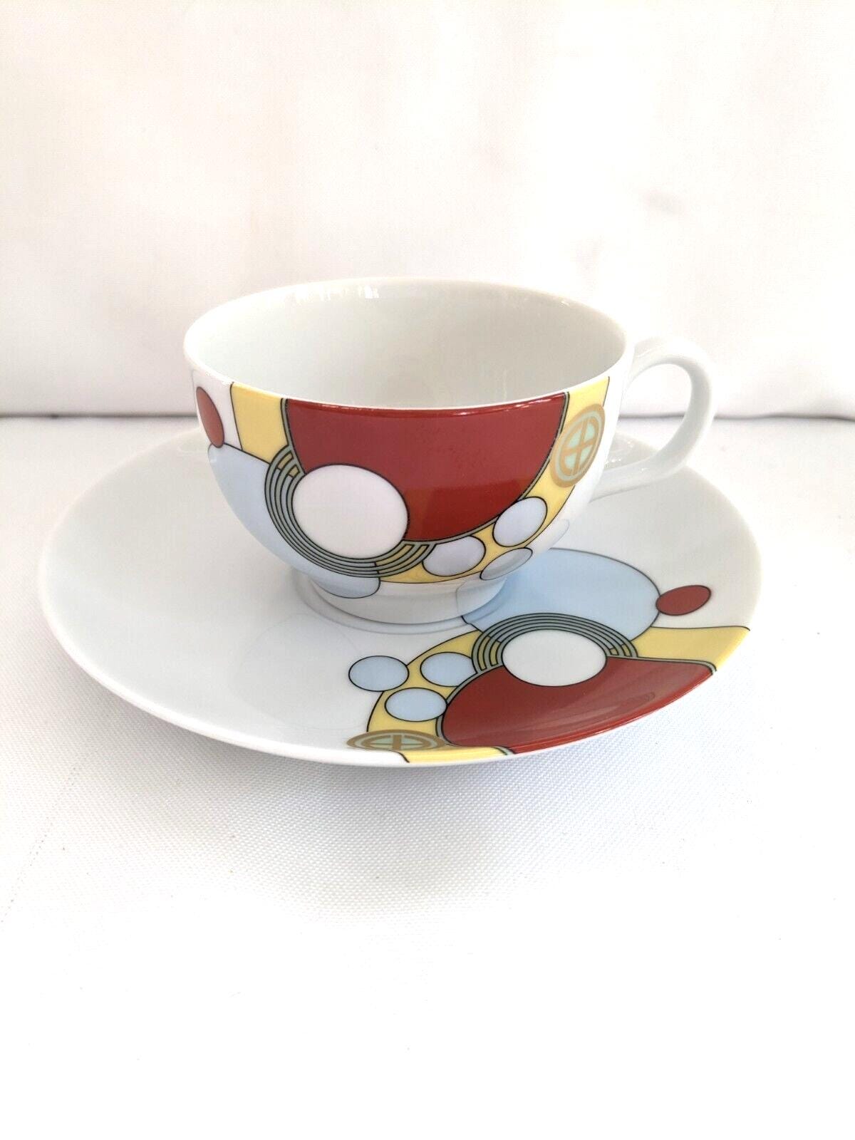 VTG ノリタケ フランク・ロイド・ライト アールデコ チャイナセット 6