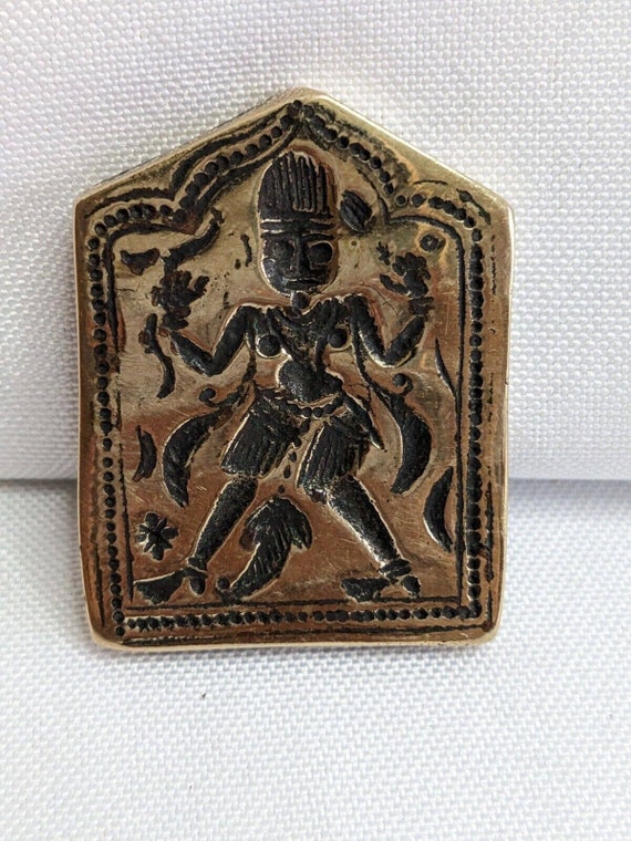 Hindu goddess god Antique Bronze Jewelry Stamp Die