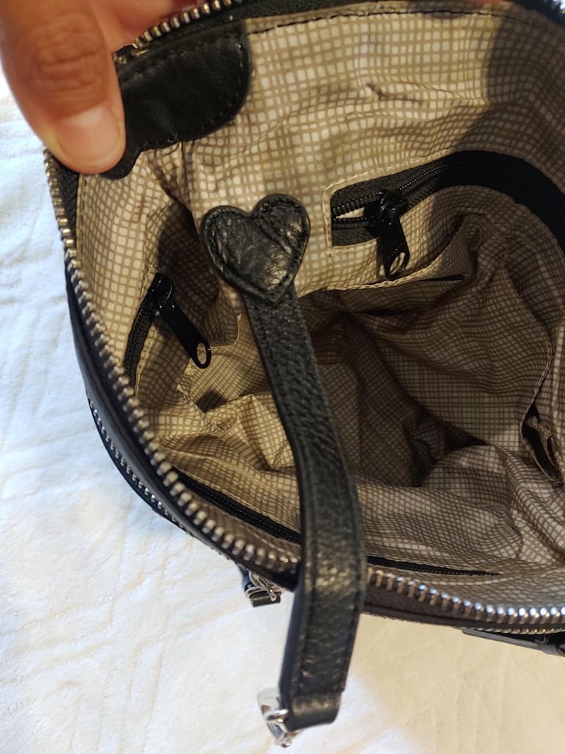 Brighton City Lights AUSTIN Black Crossbody Hobo Bag Handbag Purse image 5