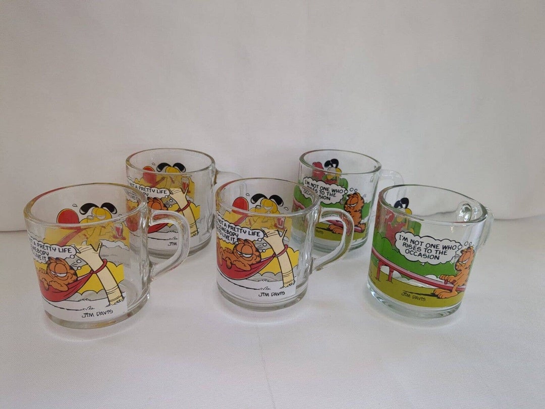 TASSE À CAFÉ vintage en verre McDonald's Garfield EUR 10,74 - FR