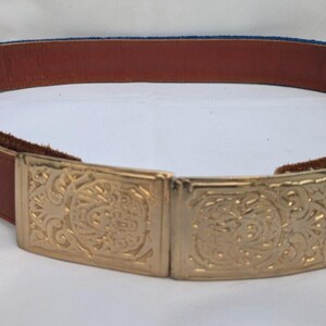 Vintage Gay Boyer White Leather Belt/ 32/ Medium Gay Boyer Belts for Women on Sale up to 90% Off: Poshmark main image 4