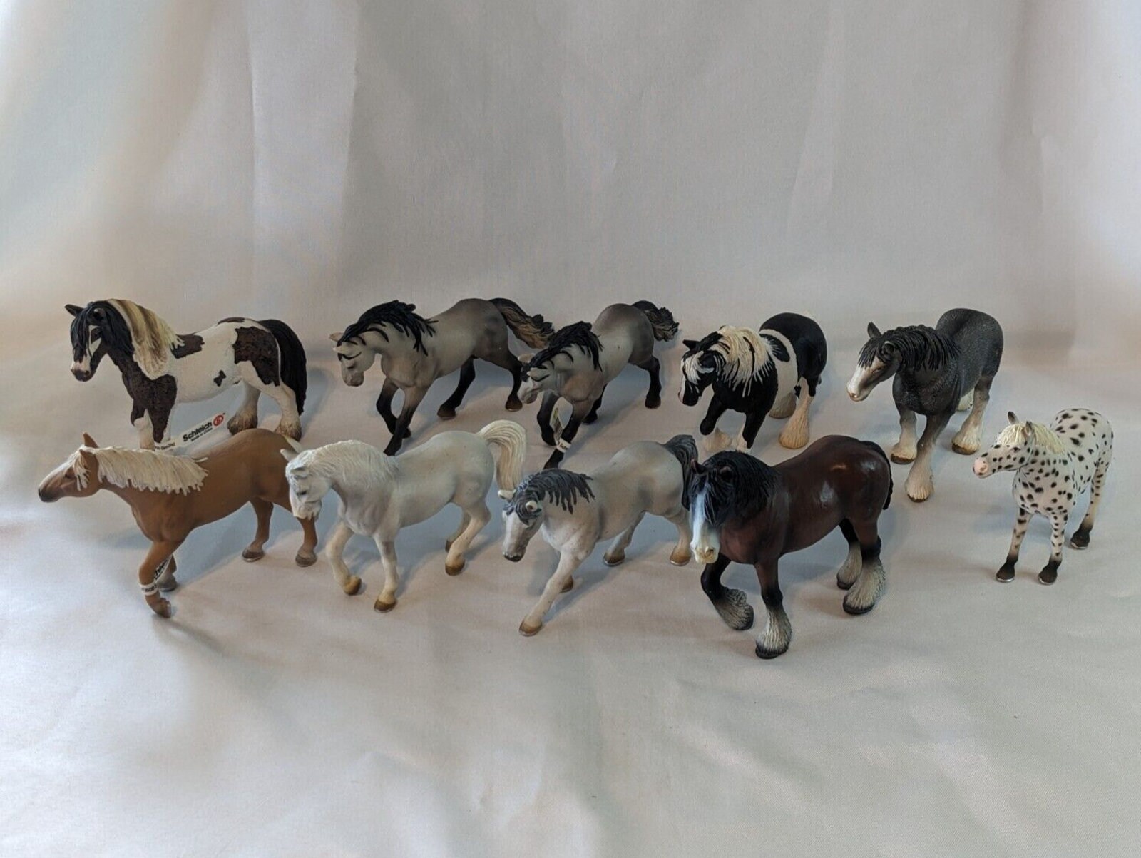 10 Schleich Model Toy Horses Equestrian Play Lot Retired Some W/tags ...