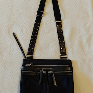 Brighton City Lights AUSTIN Black Crossbody Hobo Bag Handbag Purse image 1