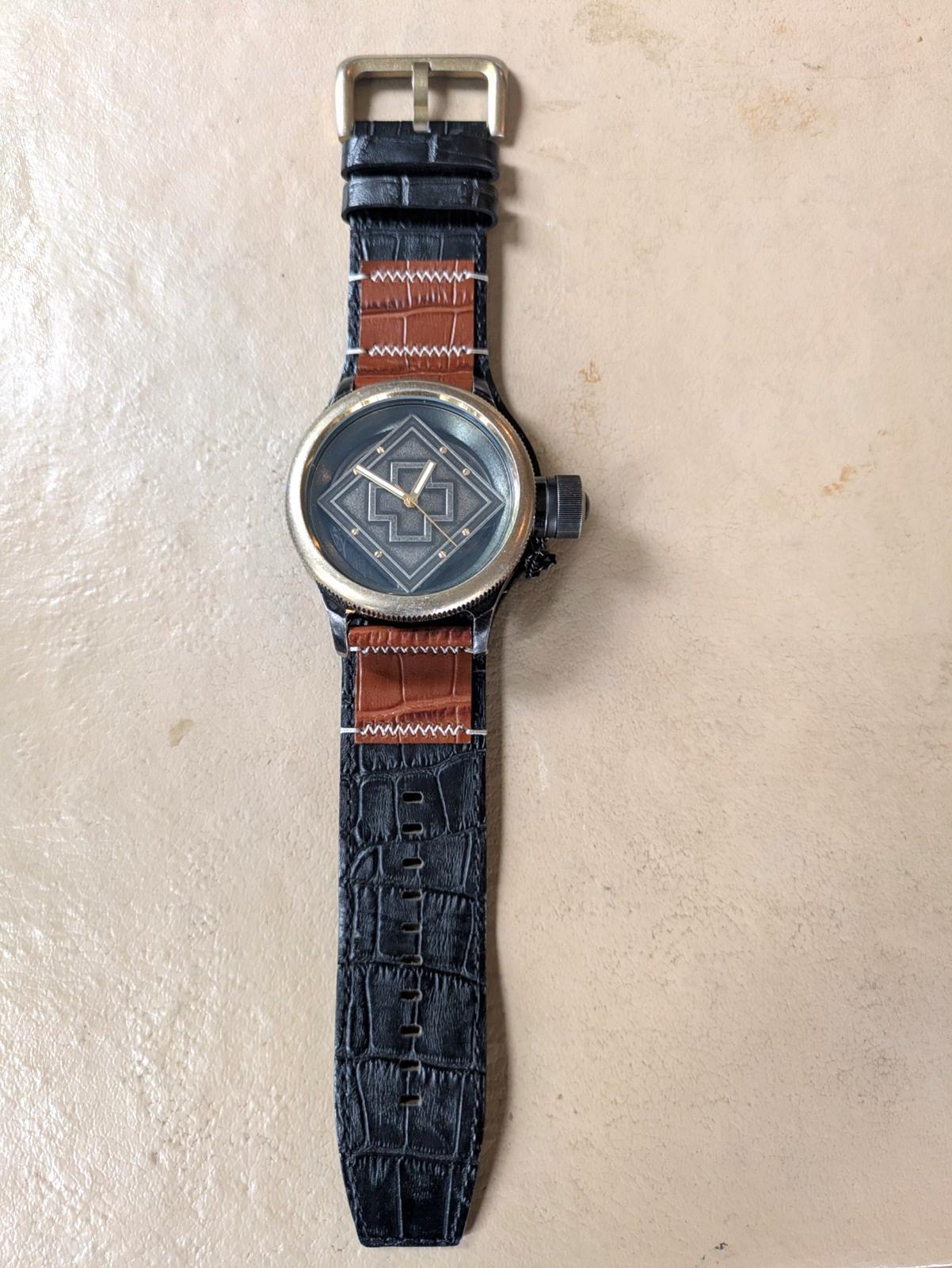 Rare Invicta Russian Diver 17649 Distressed Gunmetal Brown  display picture 3