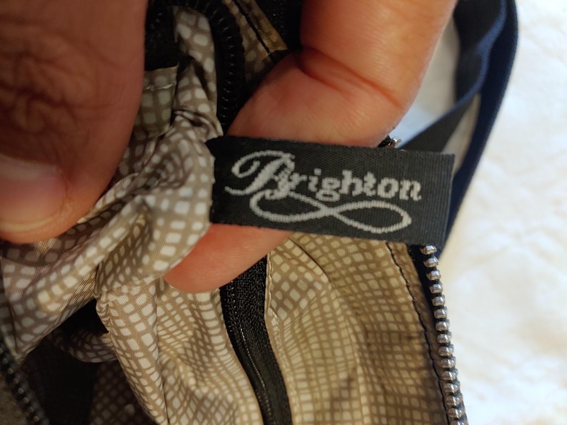 Brighton City Lights AUSTIN Black Crossbody Hobo Bag Handbag Purse image 4