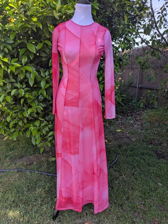 chiffon cloth dress Silk Pleated Cactus Gown length double lining for Color:Blush pink Interracial couple wedding hi-res supplier_indikah
