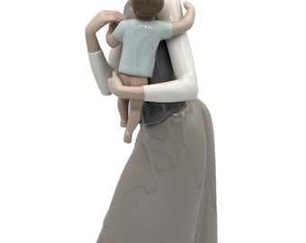 Copié - Figurine mère et enfant LLadro en porcelaine # 4701 Fabriquée en Espagne avec boîte