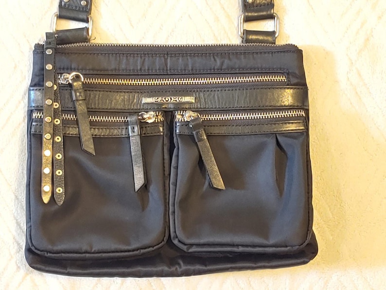 Brighton City Lights AUSTIN Black Crossbody Hobo Bag Handbag Purse image 3