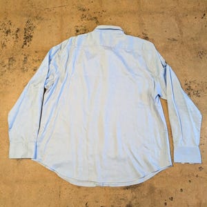 Camisa Robert Graham para hombre, talla 3XL, azul claro estampada, manga larga, nueva con etiquetas. imagen 5