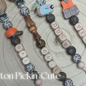 Duck Call Pacifier Clips Safe Unique Baby Boy Girl Cute Moms Dads Gifts for Baby Baby Shower