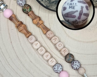 Duck Call Mallard Pacifier Clips Personalized Unique Baby Boy Girl Camo Hunting Custom Gifts for Baby Shower