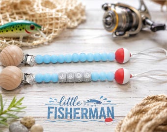 Fishing Pacifier Clips Safe Unique Baby Boy Girl Cute Moms Dads Gifts for Baby Baby Shower