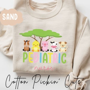 Pediatric Nurse sweathirt for Pediatric Nurse Gift Peds Nurse Crewneck Sweatshirt Cute Peds Nurse Gift For Peds Nurse Picu Nurse Shirt