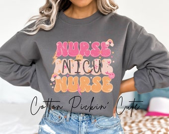 Pediatric Nurse Sweatshirt Crewneck sweater for Graduation Gift Nursing School NICU Pediatrics Neonatal Intensive Care for Registered nurse