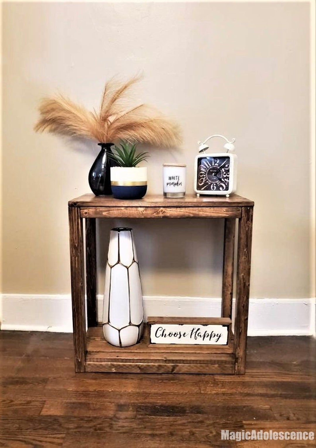 Small Skinny Table for Living Room Rustic Entryway and Side Etsy