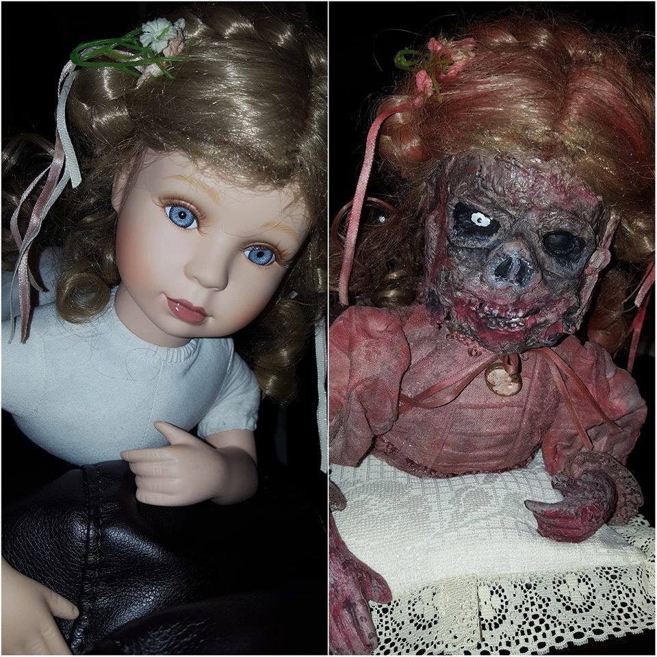 zombie crawling doll