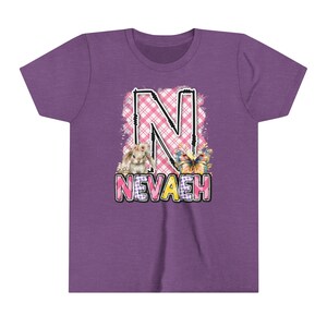 Niedliches skizzenhaftes benutzerdefiniertes personalisiertes Hemd | Personalisierte Ostern Shirt | Ostern T-Shirt | Ostern T-Shirt für Mädchen | Frohe Ostern Shirt