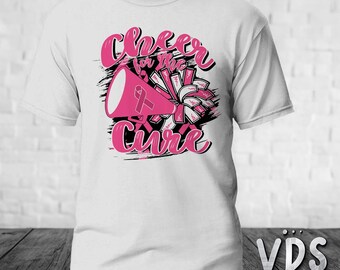 Cheer for a Cure T-Shirt | Cheer for a Cure Gift | Custom Cheer for a Cure Shirt | Breast Cancer Awareness Tee | Custom Awareness Gift
