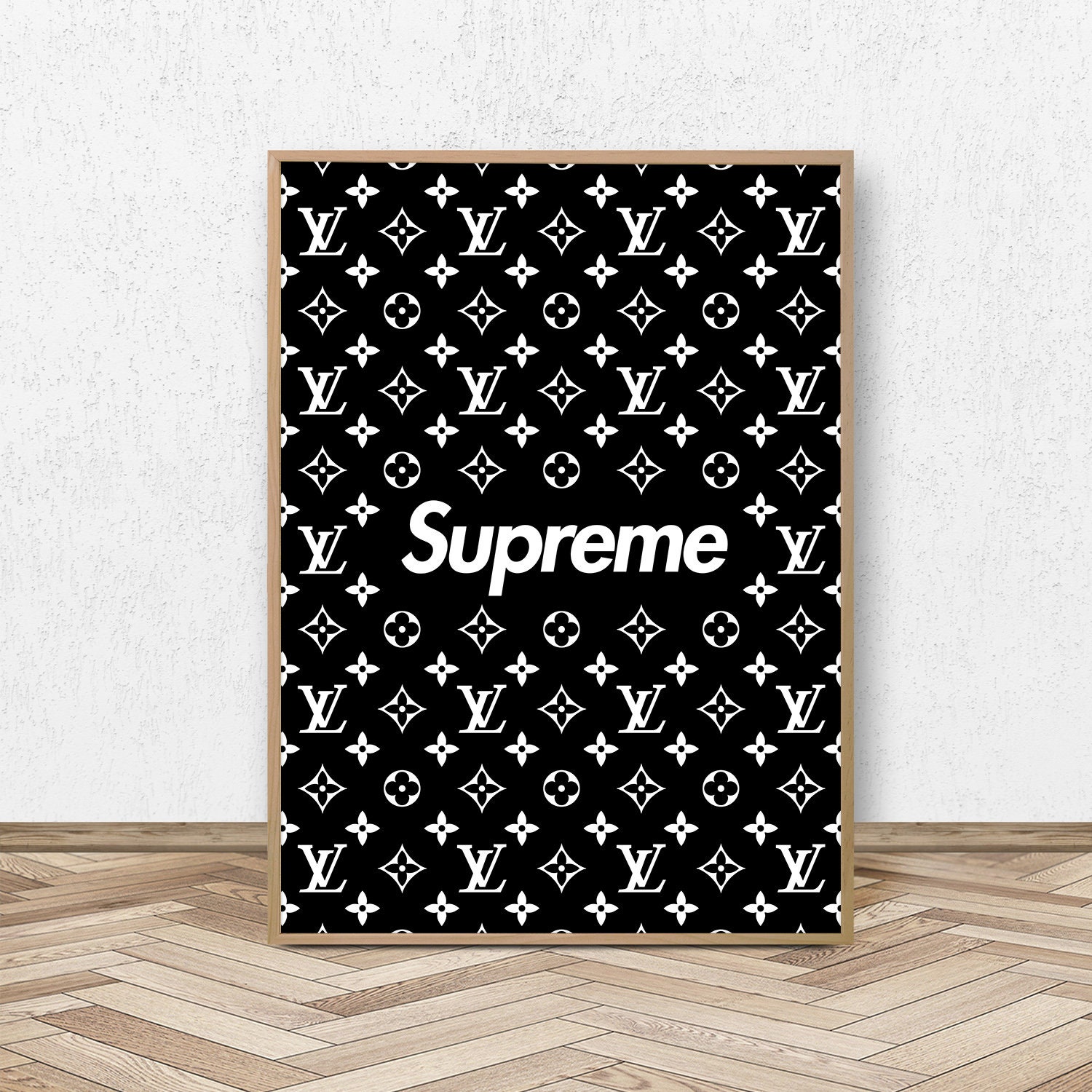 Supreme Wall Art Supreme Louis Vuitton Poster Supreme Print | Etsy