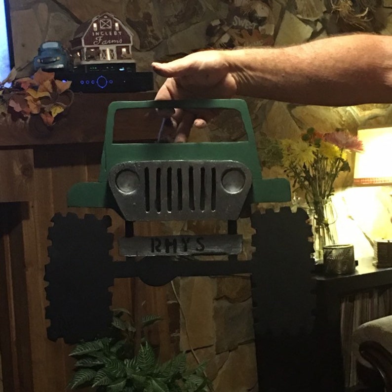 Wooden Jeep Wall/door Hanging Etsy