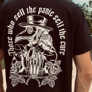 Handmade, unisex, plague, doctor, graphic, vinyl, t shirt, traditional, tattoo
