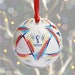 2022 World Cup Christmas Bauble, Hanging Decoration For World Cup, Football Ornament, Christmas Decoration, Football Fan Gift 