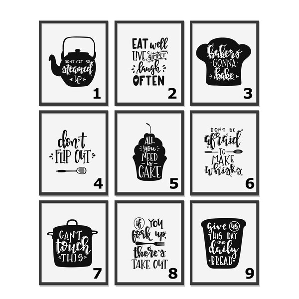 Kitchen Wall Art Etsy UK