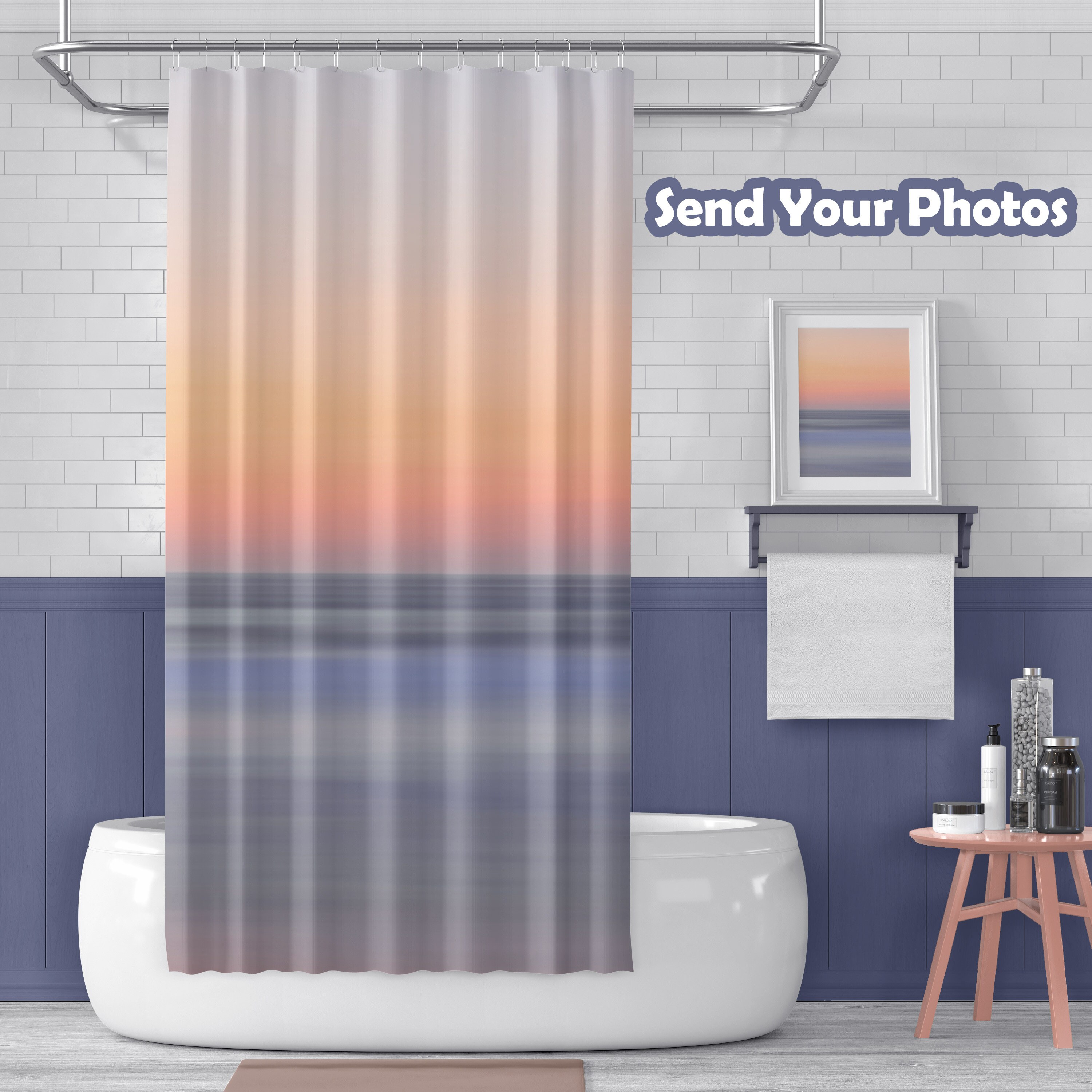 Custom Shower Curtain Custom Shower Curtains From Your Photo Etsy